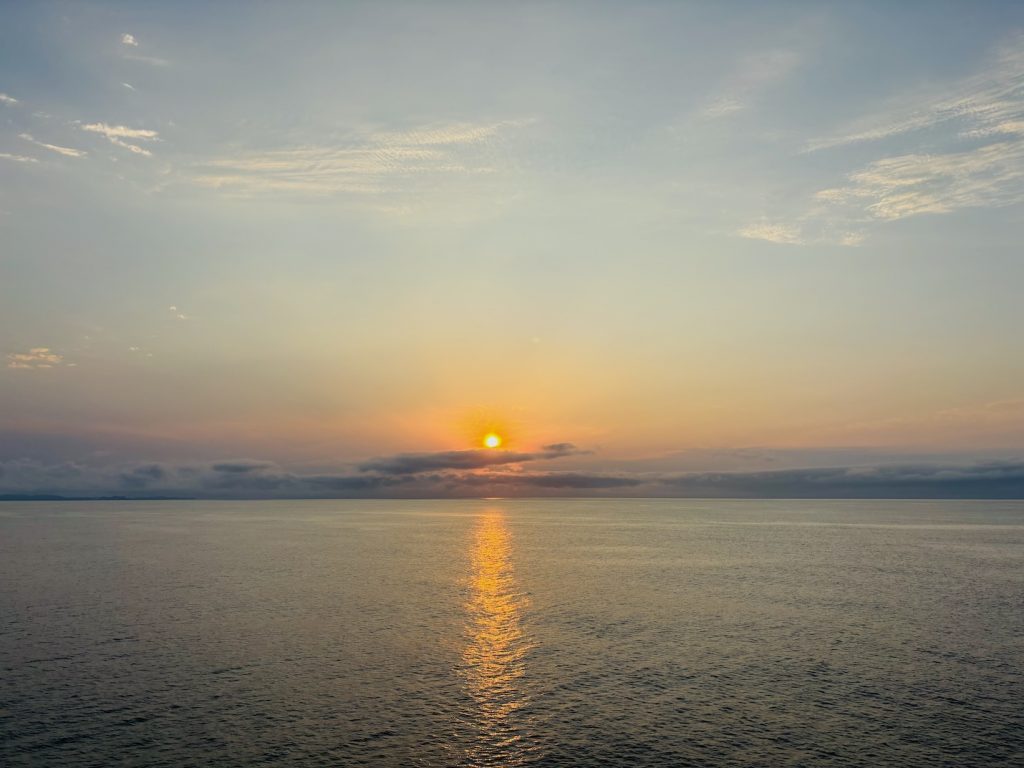 夕日